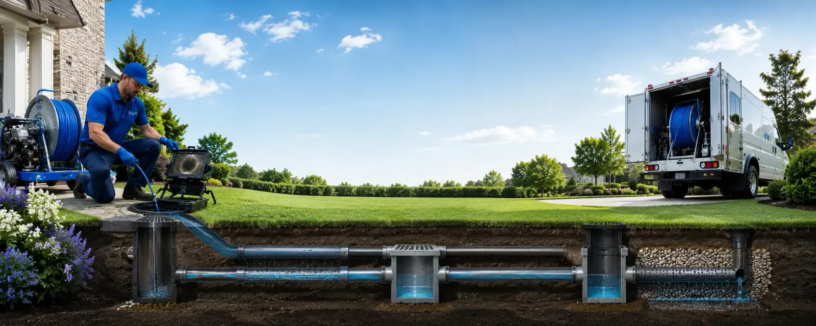 Outdoor drain cleaning information for Concrete, WA